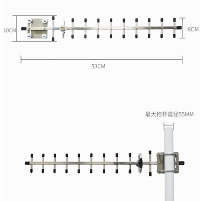 1435-1515MHz 12.6dBi 11 Eenheid roestvrij staal 5g Yagi-antenne